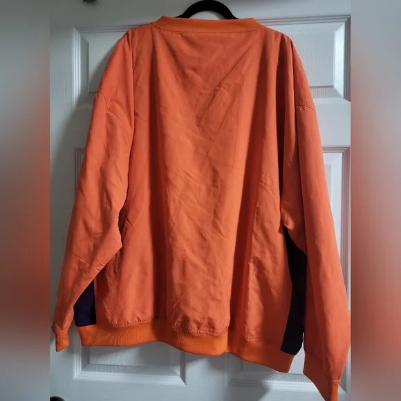 Clemson - NWOT - Knights Apparel - Orange Pullover Windbreaker - Size 2XL - Picture 5 of 6